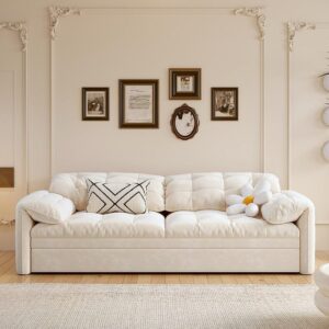 Cottonfy Cloud Elephant Ears Folding Corner Sofa Bed with Storage