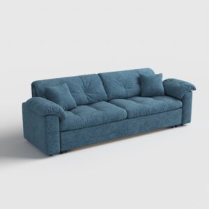 Cottonfy Multifunctional Sleeper Pull Out 2 Seater Sofa Bed with Storage Space