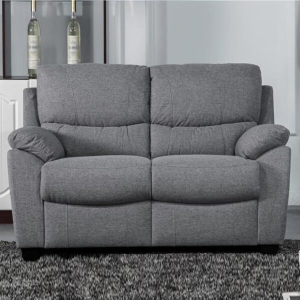 Norway Fabric 2 Seater Sofa In Grey